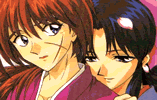 Kenshin and Kaoru.