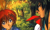 Kenshin and Hiko.