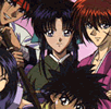 Sanosuke, Kaoru, Kenshin, Misao, and Yahiko.