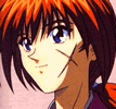 Kenshin smiling.